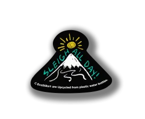 2" x 3" Sleigh All Day Mountain EcoStiks Patches - Bulk