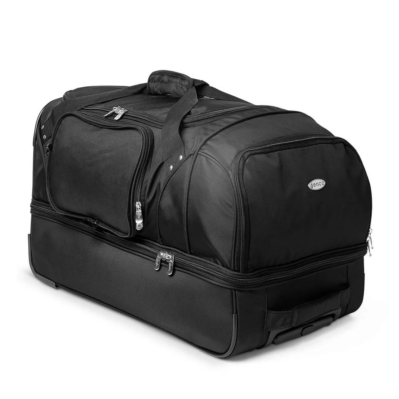 Baylor Bears 27" Black Rolling Drop Bottom Duffel