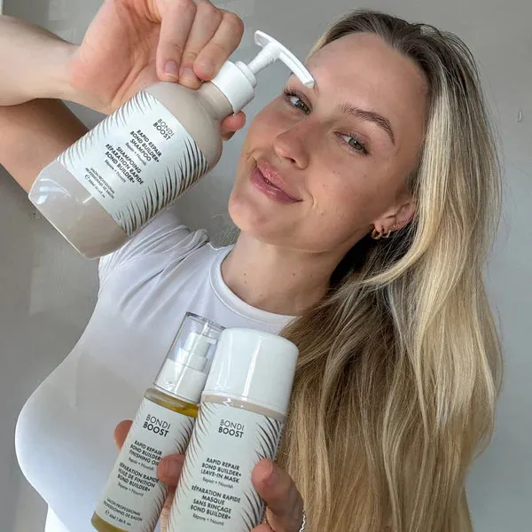 BondiBoost Rapid Repair Bond Builder  Shampoo, Leave-In Mask & Oil Trio