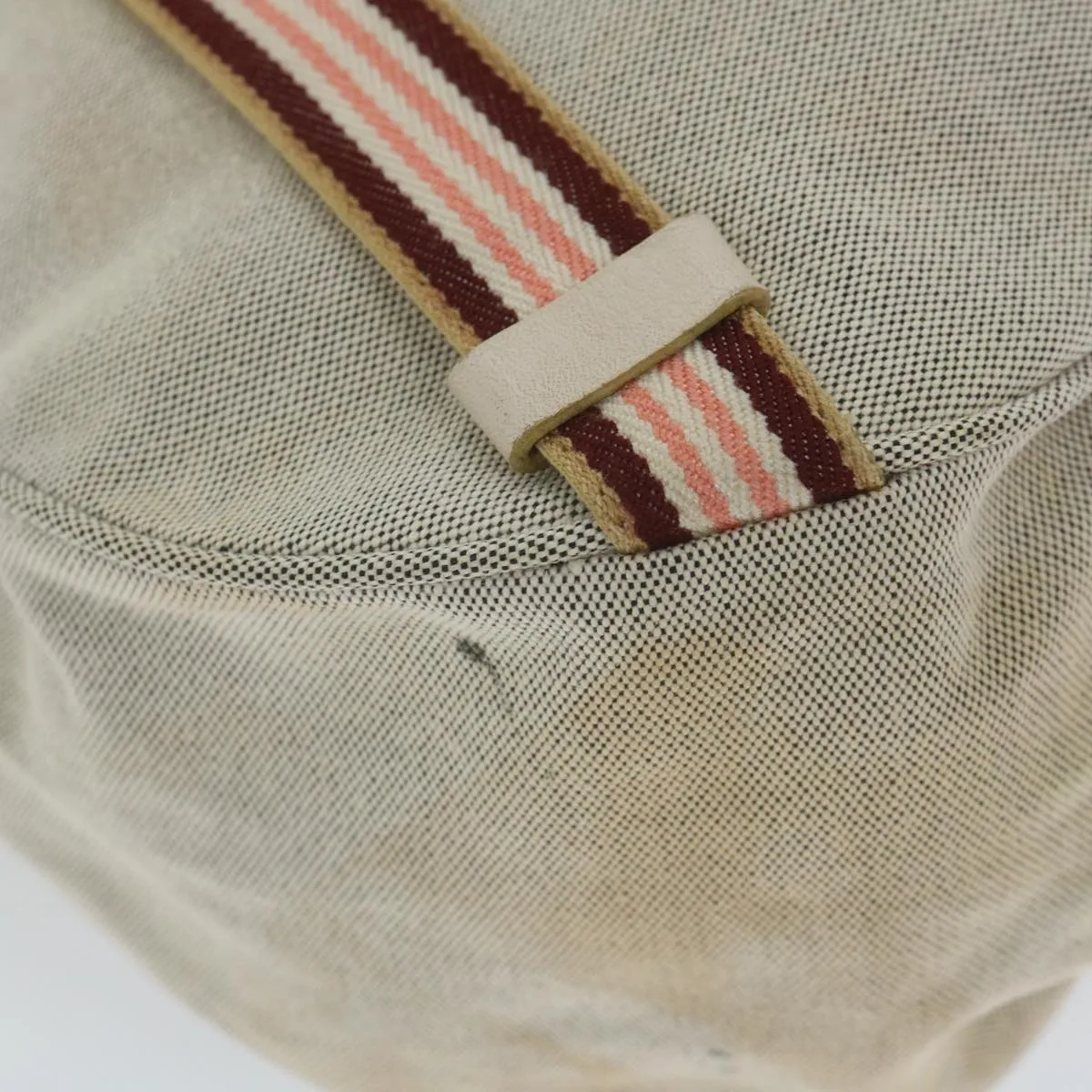 BURBERRY Shoulder Bag Canvas Gray Auth ti1326