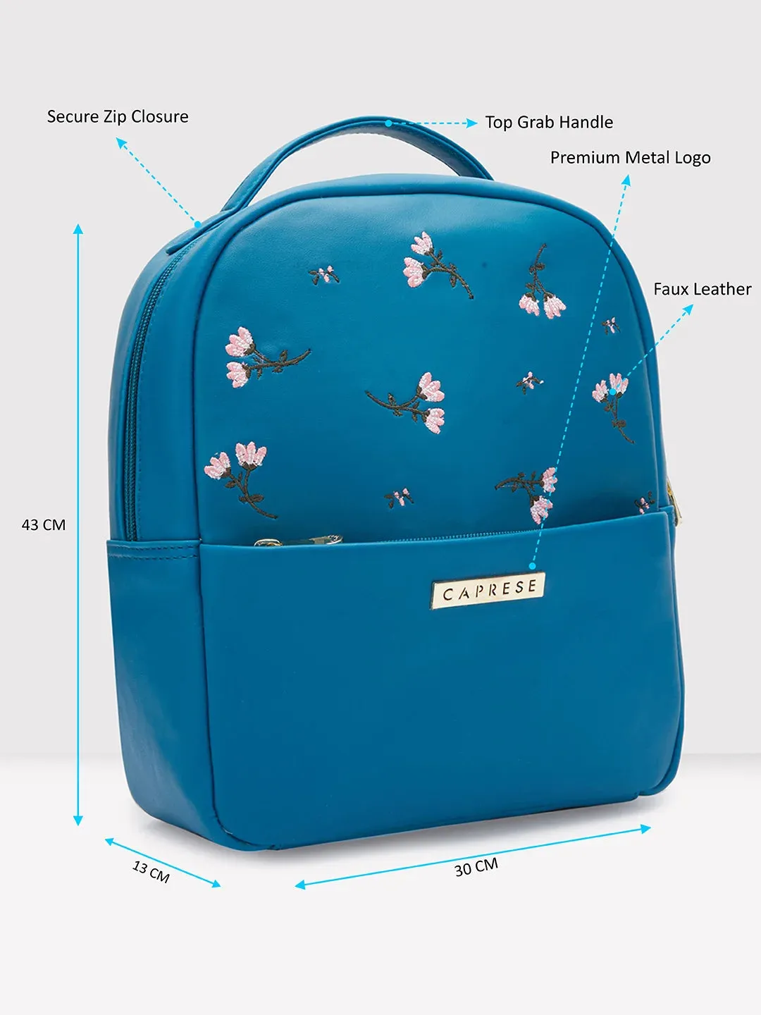 Caprese Dara Backpack Medium Green