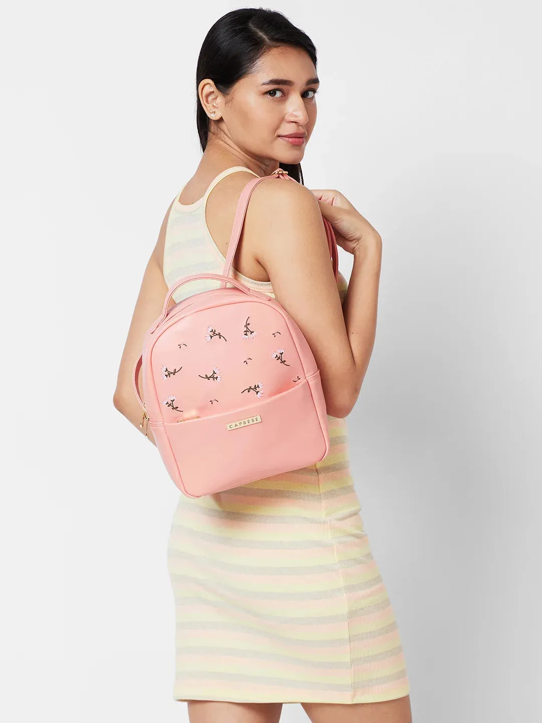 Caprese Dara Backpack Medium Pink
