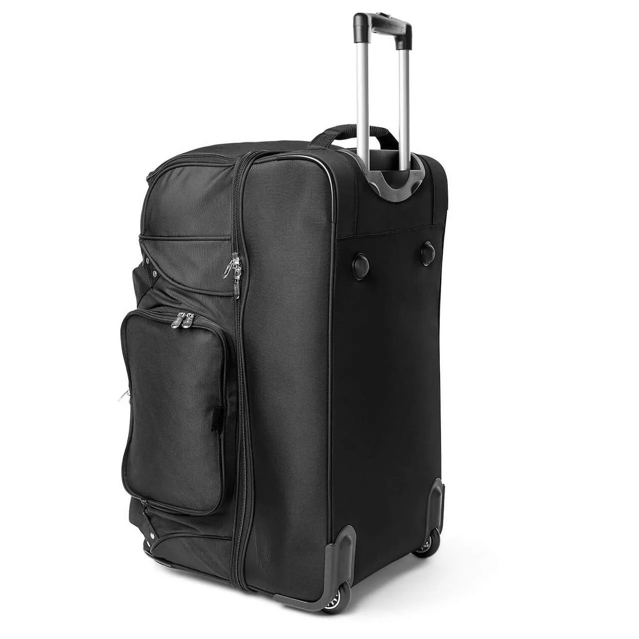 Carolina Panthers 27" Black Rolling Drop Bottom Duffel