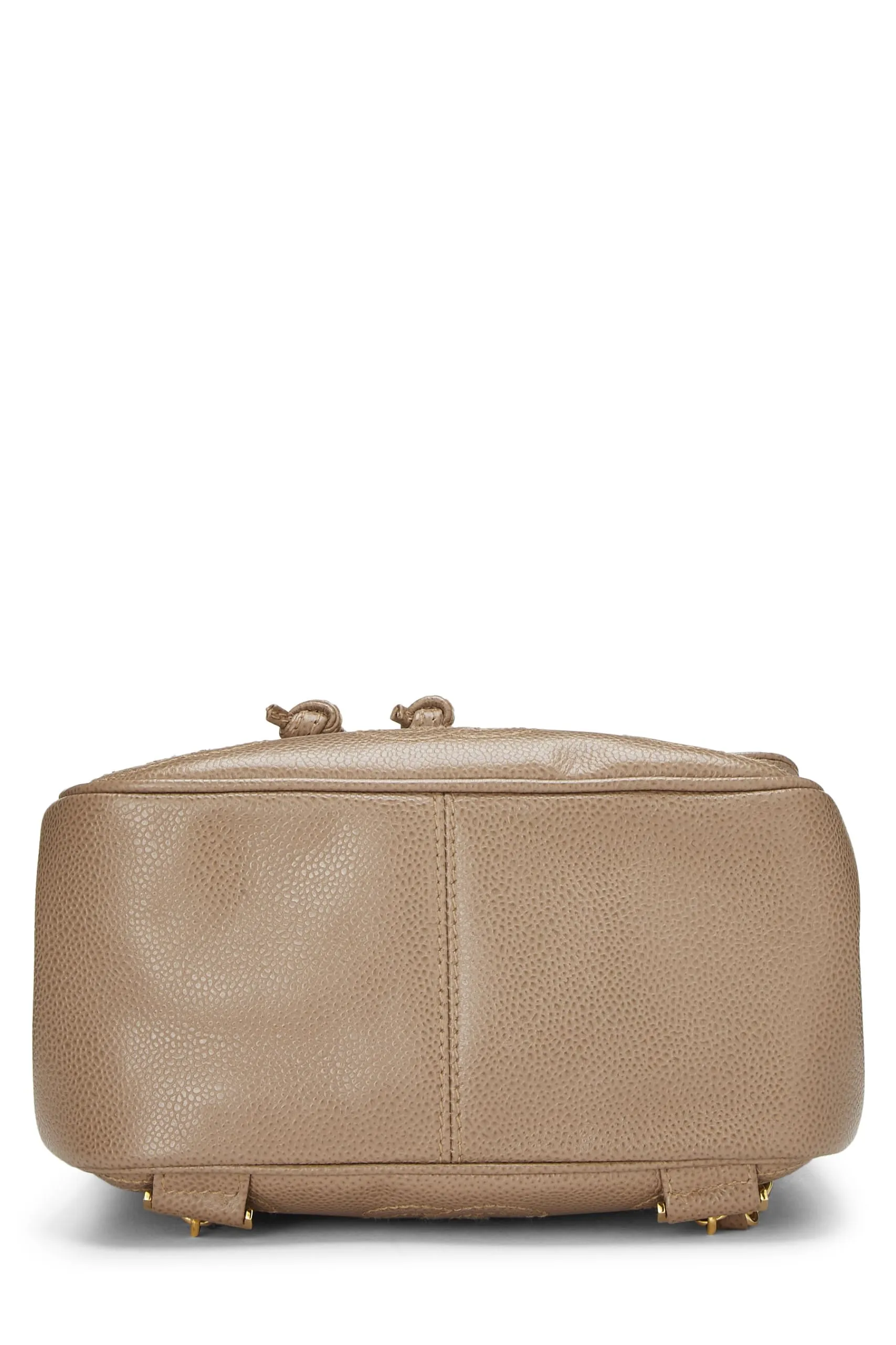Chanel,  Beige Caviar 3 CC Backpack Small, Beige