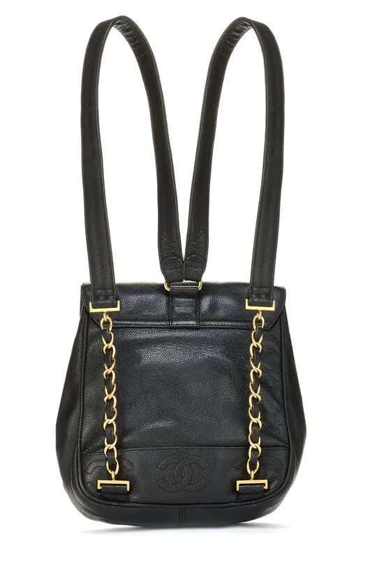 CHANEL,  Black Caviar 3 'CC' Backpack Medium, Black