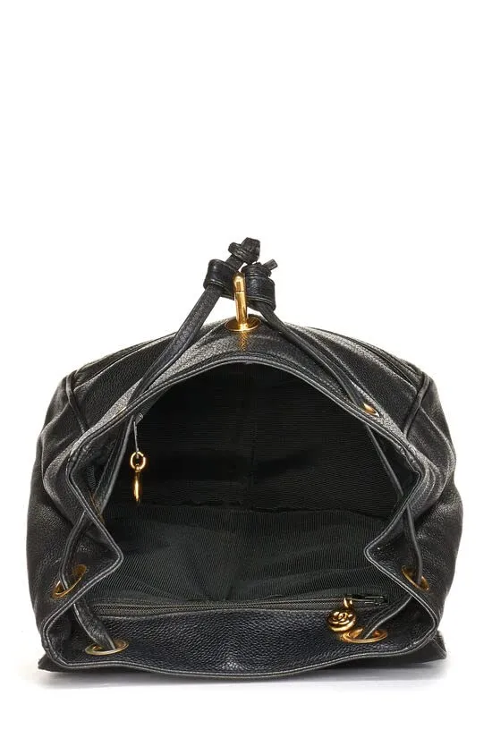 CHANEL,  Black Caviar 3 'CC' Backpack Medium, Black