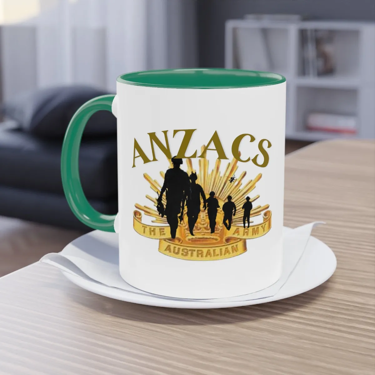 Coffee Mug  ( ANZACS ) Military Style