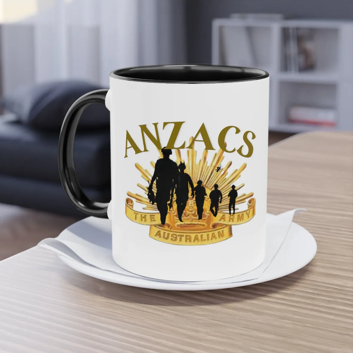 Coffee Mug  ( ANZACS ) Military Style