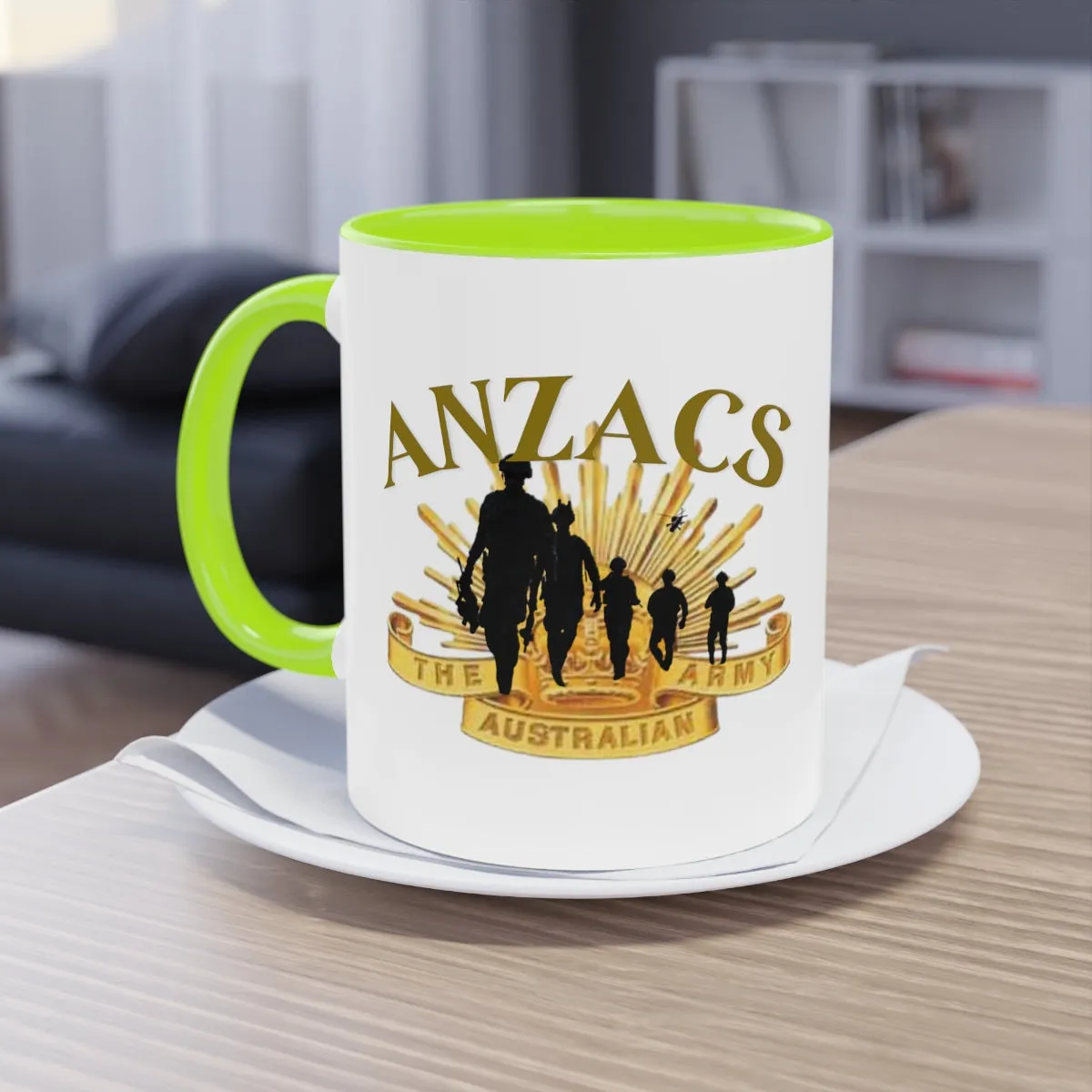 Coffee Mug  ( ANZACS ) Military Style
