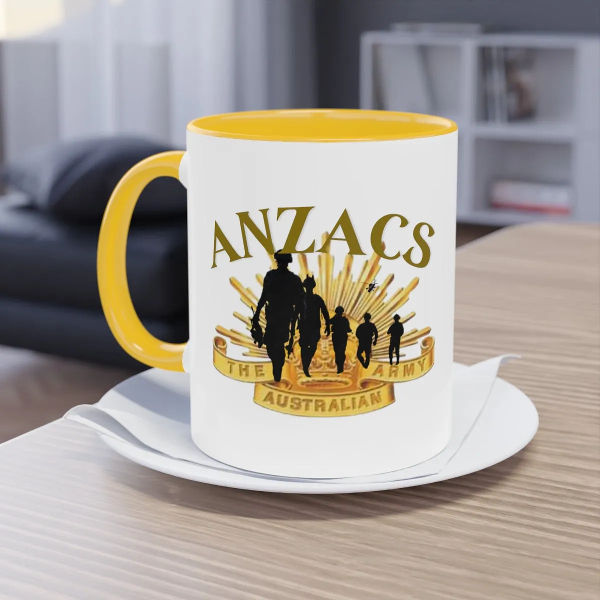Coffee Mug  ( ANZACS ) Military Style