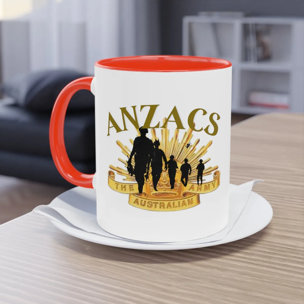 Coffee Mug  ( ANZACS ) Military Style