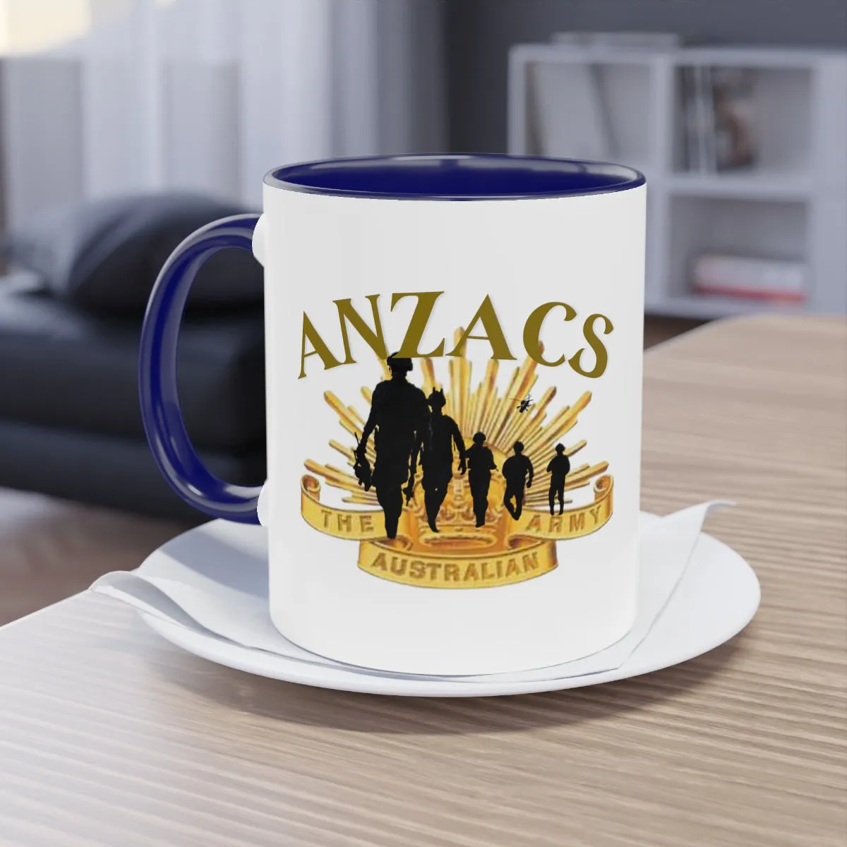 Coffee Mug  ( ANZACS ) Military Style