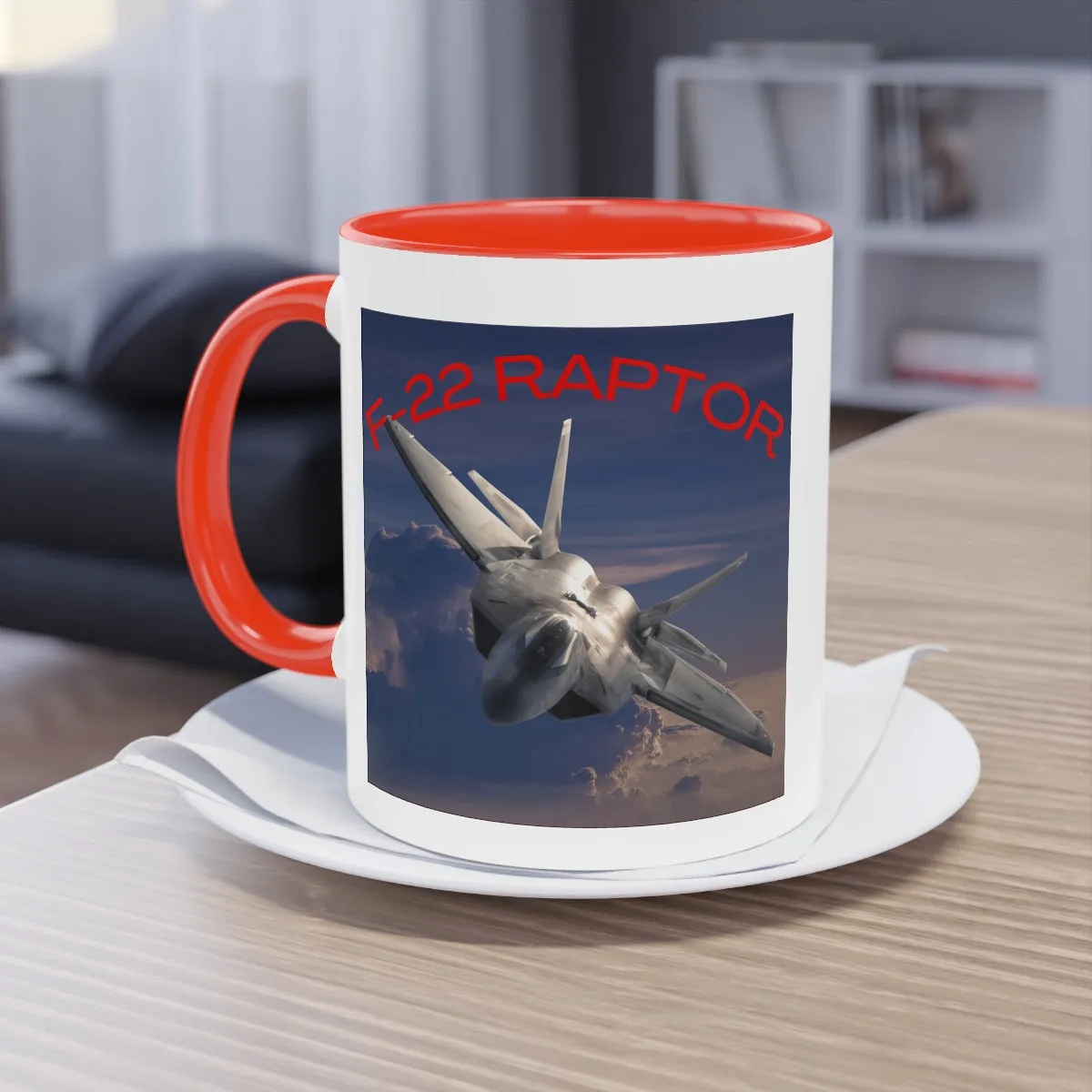 Coffee Mug  ( F-22 RAPTOR 2 ) Military Style
