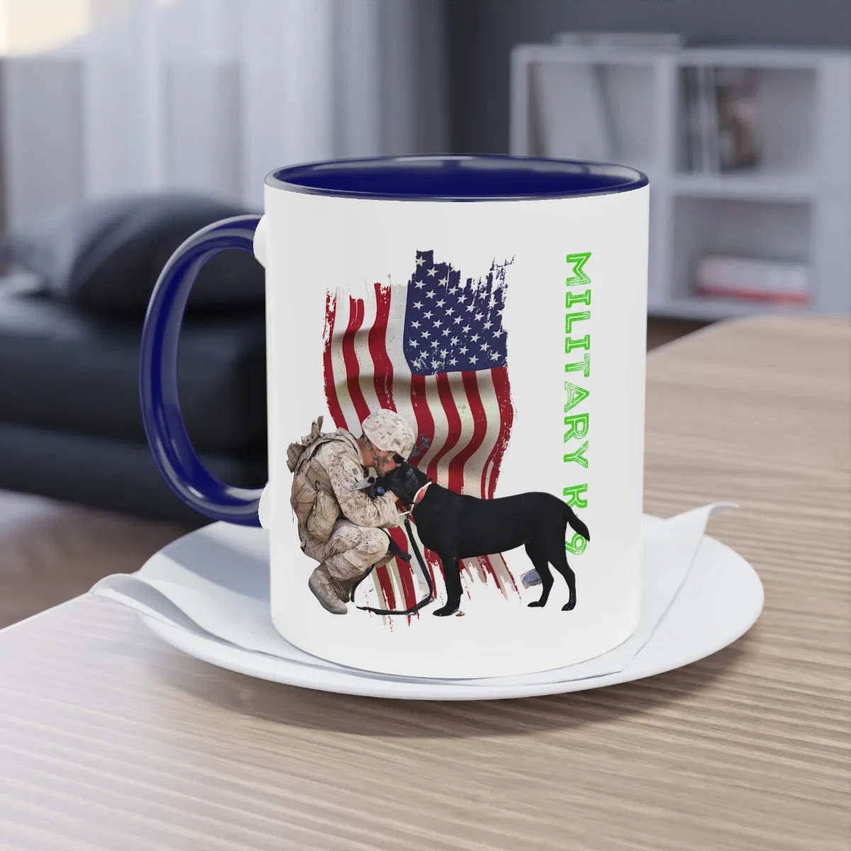 Coffee Mug  ( Military K-9 Unit ) Military Style