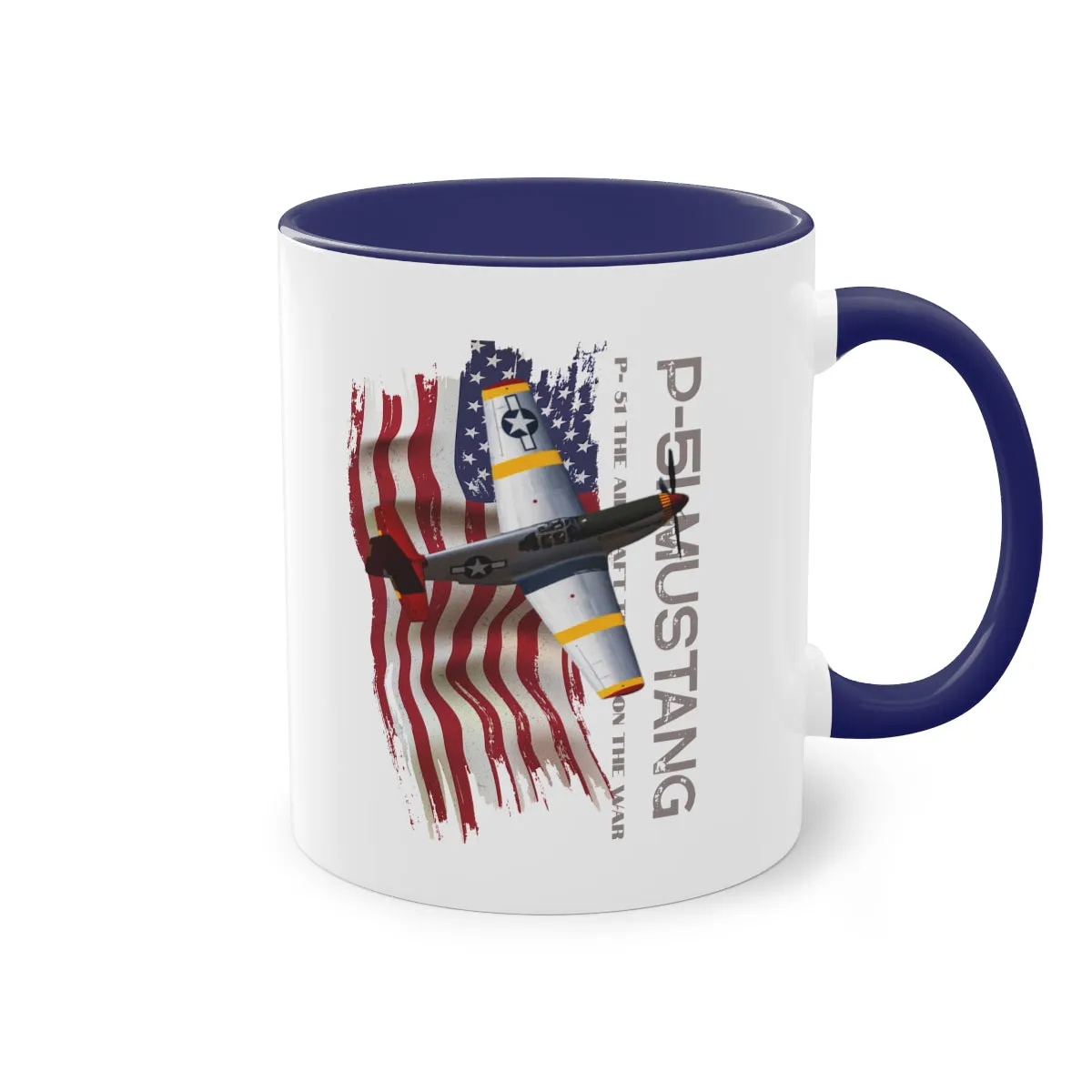 Coffee Mug  ( P-51 Mustang ) Military Style