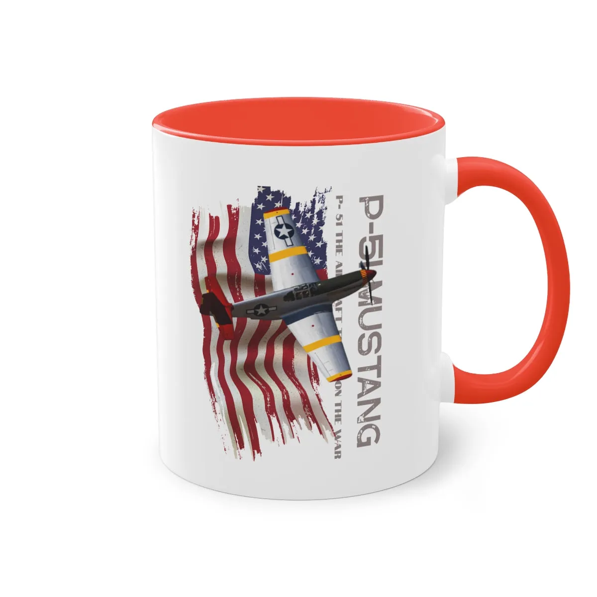 Coffee Mug  ( P-51 Mustang ) Military Style