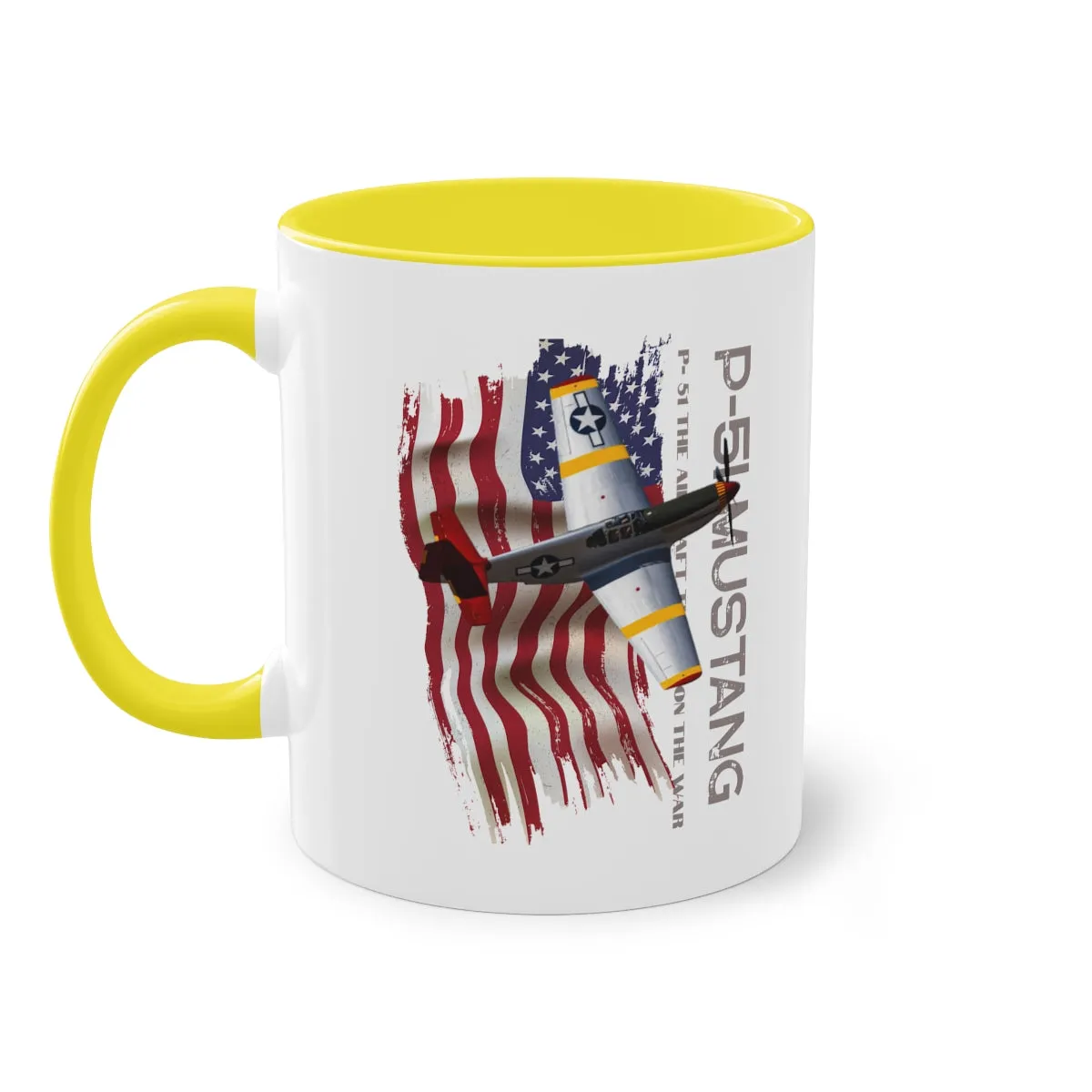 Coffee Mug  ( P-51 Mustang ) Military Style