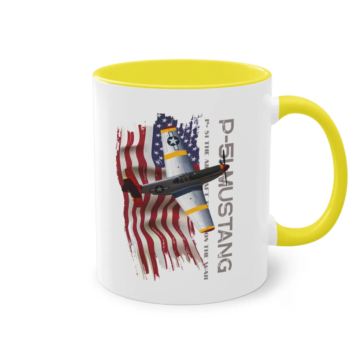 Coffee Mug  ( P-51 Mustang ) Military Style