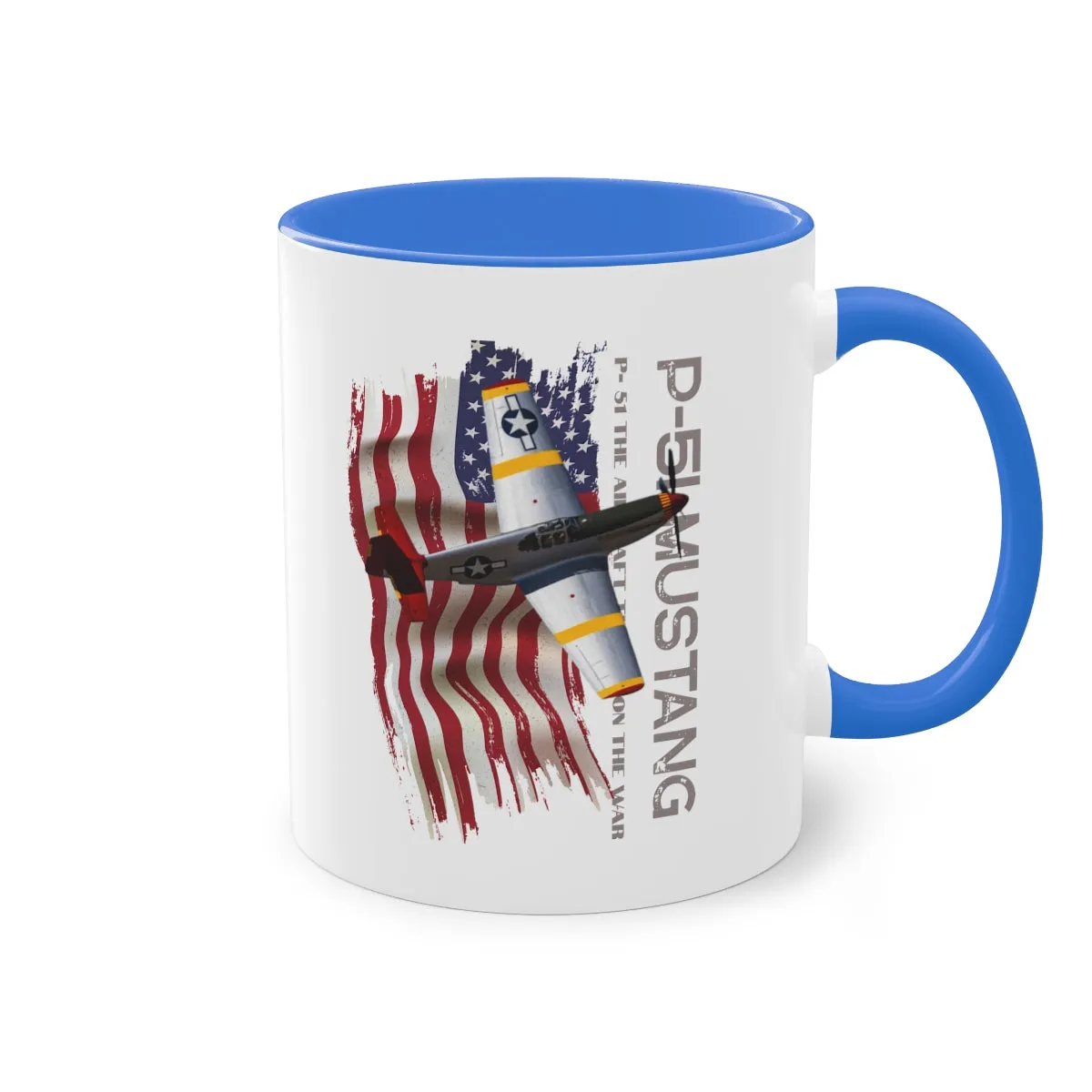 Coffee Mug  ( P-51 Mustang ) Military Style