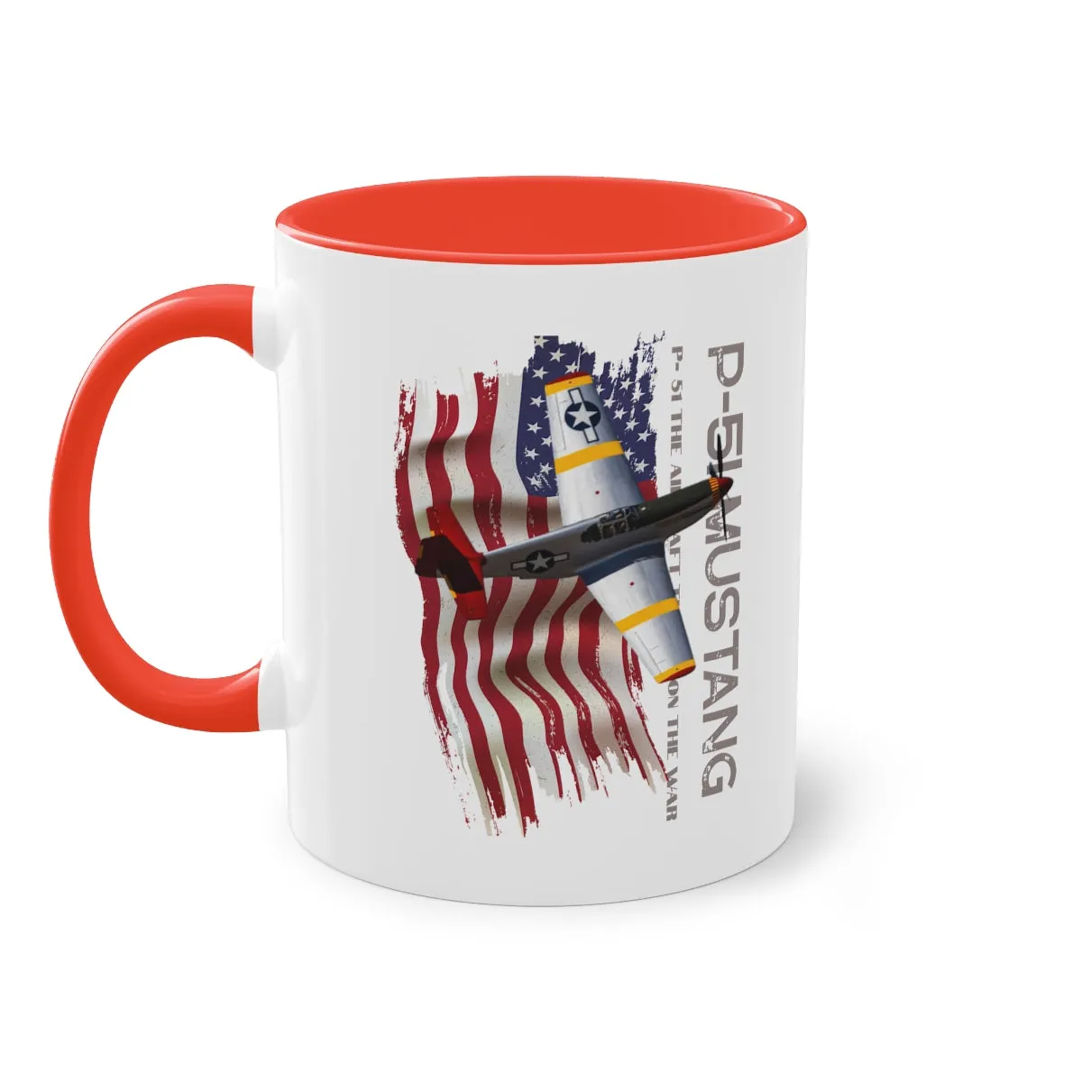 Coffee Mug  ( P-51 Mustang ) Military Style