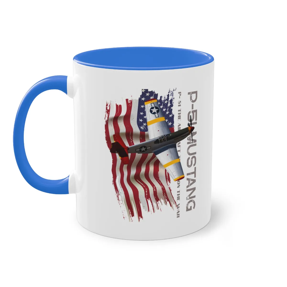 Coffee Mug  ( P-51 Mustang ) Military Style
