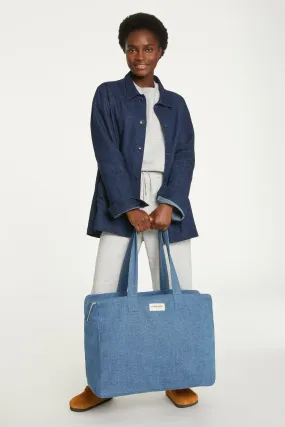 Elzevir the big weekend bag - Upcycled Stonewashed denim