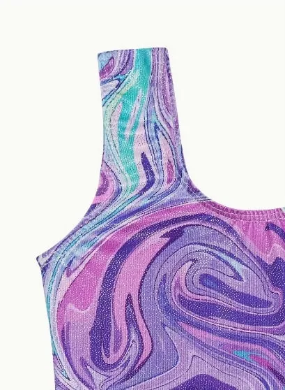 GB Value Purple Swirl Gym Suit PSW-24