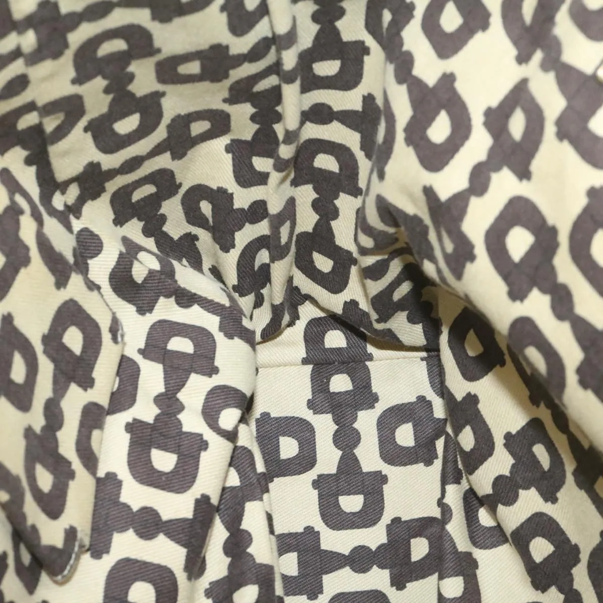 GUCCI Sherry Line GG Canvas Tote Bag Canvas Beige Gold Brown 139260  am626g