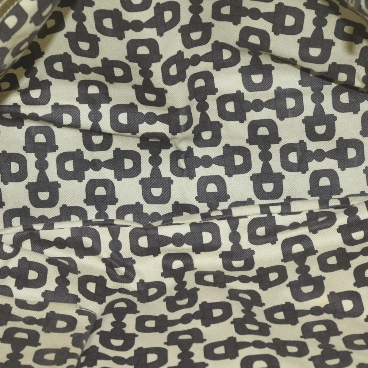 GUCCI Sherry Line GG Canvas Tote Bag Canvas Beige Gold Brown 139260  am626g