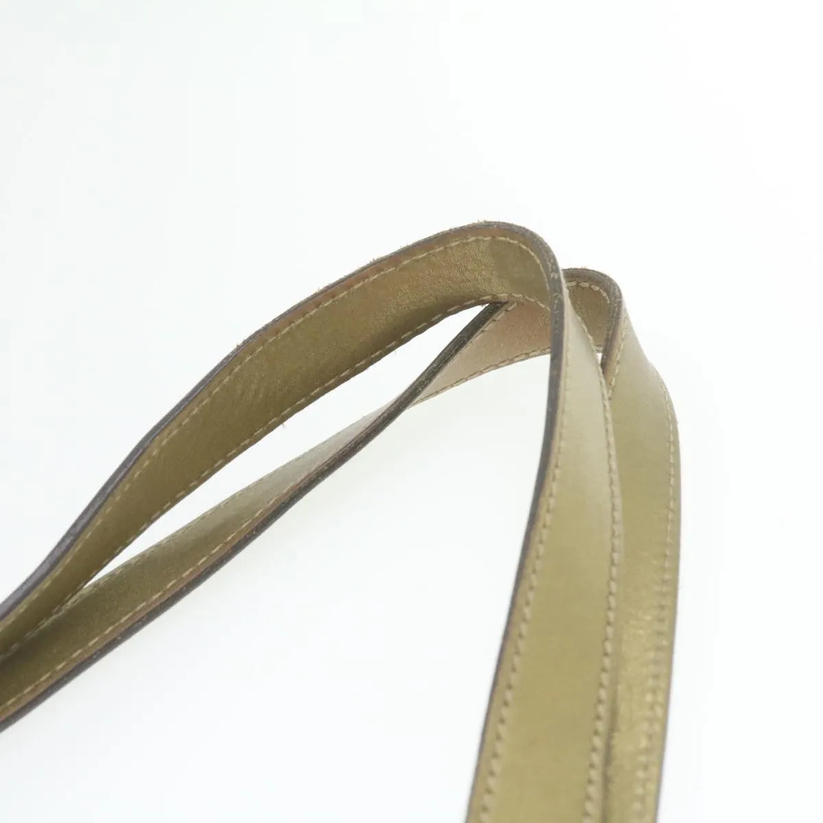 GUCCI Sherry Line GG Canvas Tote Bag Canvas Beige Gold Brown 139260  am626g