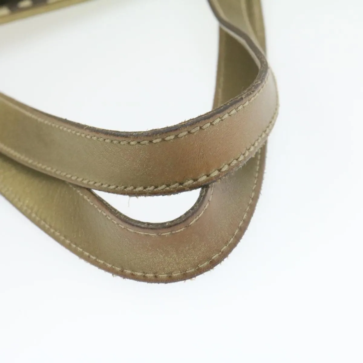 GUCCI Sherry Line GG Canvas Tote Bag Canvas Beige Gold Brown 139260  am626g