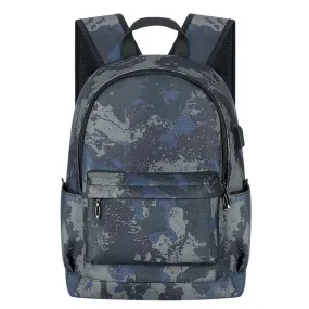 KAMO Polyester Backpack | USB interface Women Travel Bags | Fashion Girl School Bag