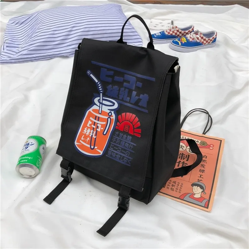 Kawaii Anime Print Nylon Backpack