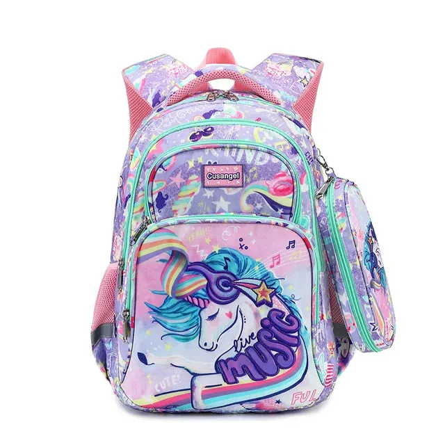 School Bags Child School Backpacks For Teenager Girls Boys Cartoon Dinosaur Backpack Lunch box With pencil Case