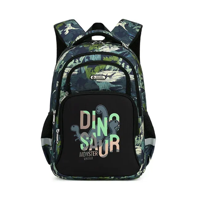 School Bags Child School Backpacks For Teenager Girls Boys Cartoon Dinosaur Backpack Lunch box With pencil Case
