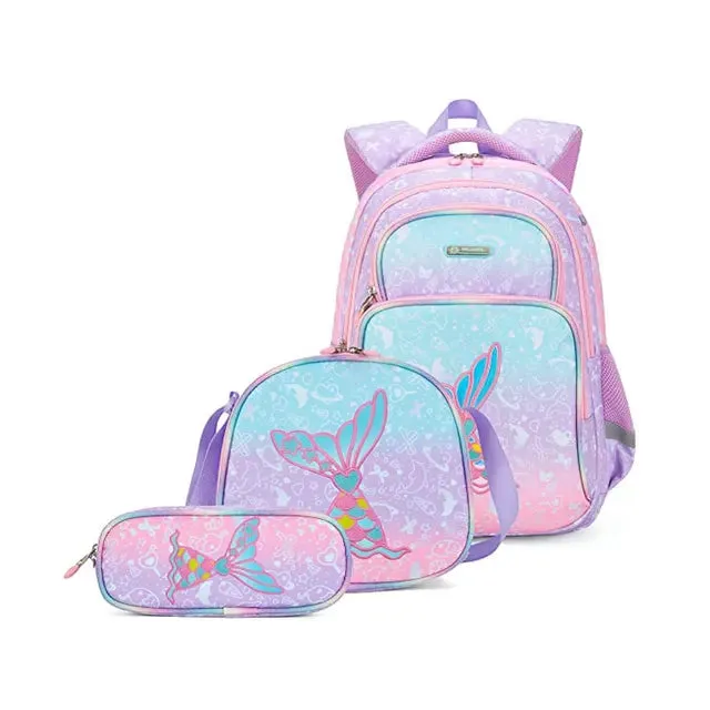School Bags Child School Backpacks For Teenager Girls Boys Cartoon Dinosaur Backpack Lunch box With pencil Case