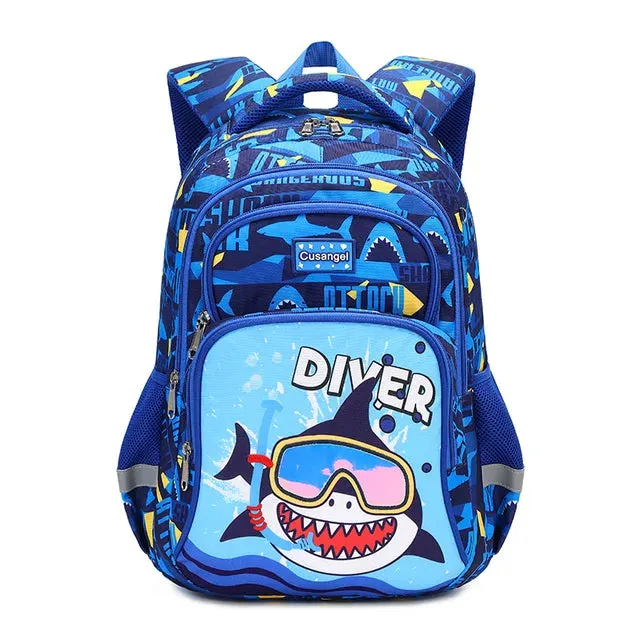 School Bags Child School Backpacks For Teenager Girls Boys Cartoon Dinosaur Backpack Lunch box With pencil Case