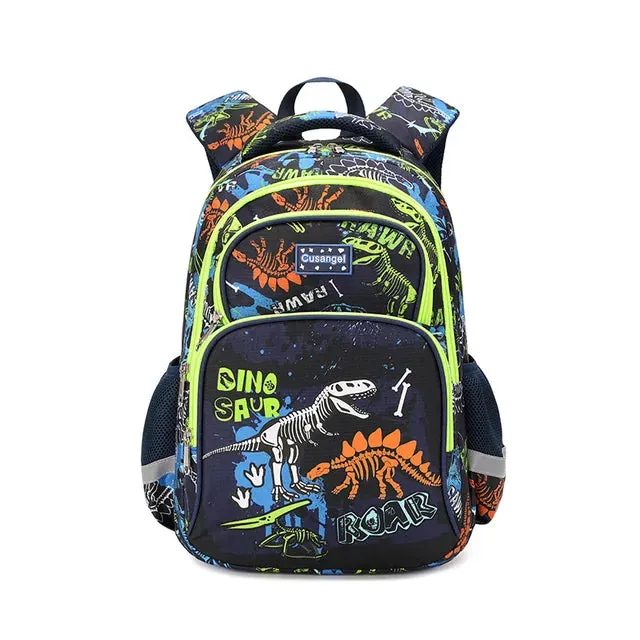 School Bags Child School Backpacks For Teenager Girls Boys Cartoon Dinosaur Backpack Lunch box With pencil Case