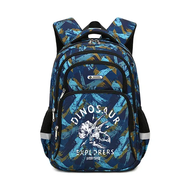 School Bags Child School Backpacks For Teenager Girls Boys Cartoon Dinosaur Backpack Lunch box With pencil Case