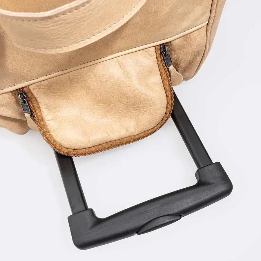 Thandana Leather Wheeled Duffel Bag