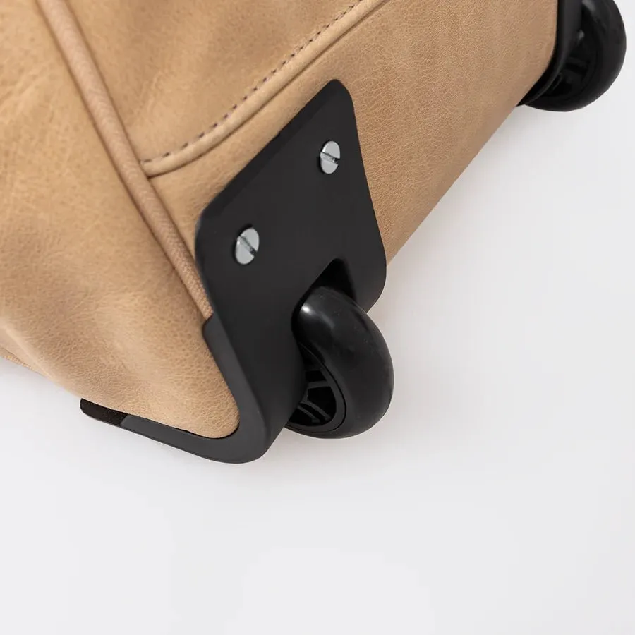 Thandana Leather Wheeled Duffel Bag