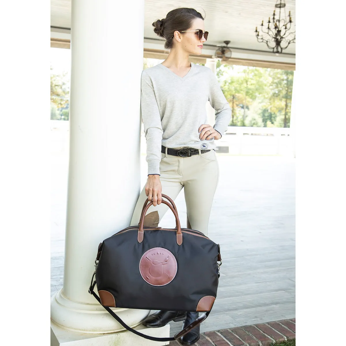 Tucker Tweed Equestrian Tryon Travel Overnight Bag