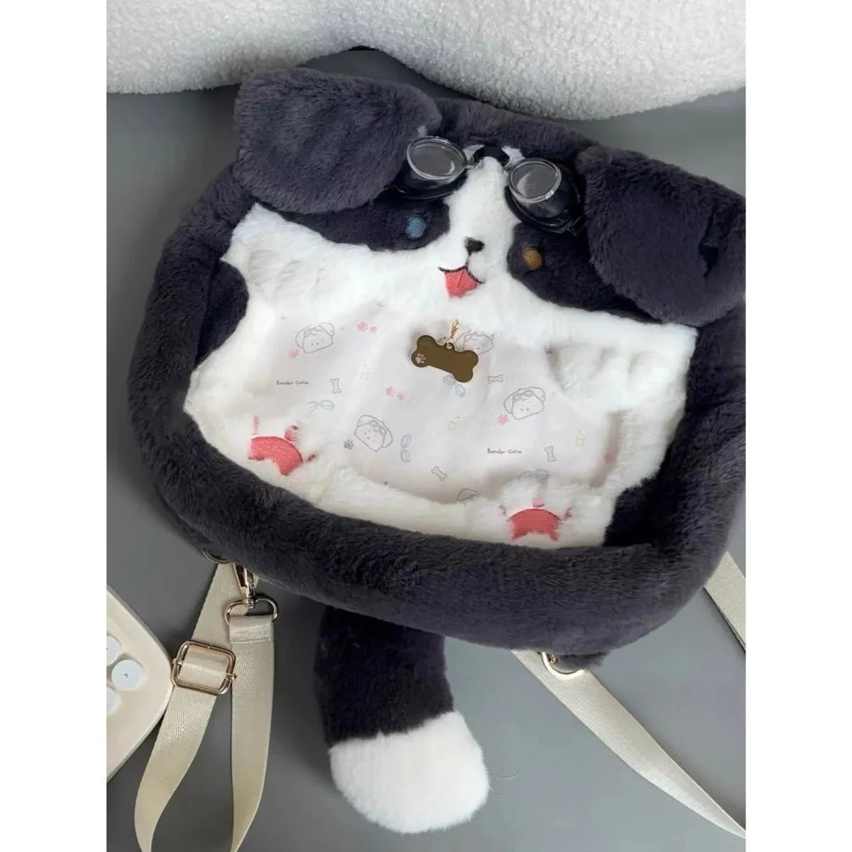Uakiss Japanese Style Womens Backpack Cute Dog Kawaii Transparent Casual Backpacks Y2k Lolita Jk Student Fashion Harajuku Ita Bag