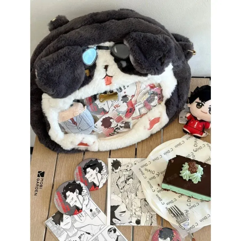 Uakiss Japanese Style Womens Backpack Cute Dog Kawaii Transparent Casual Backpacks Y2k Lolita Jk Student Fashion Harajuku Ita Bag