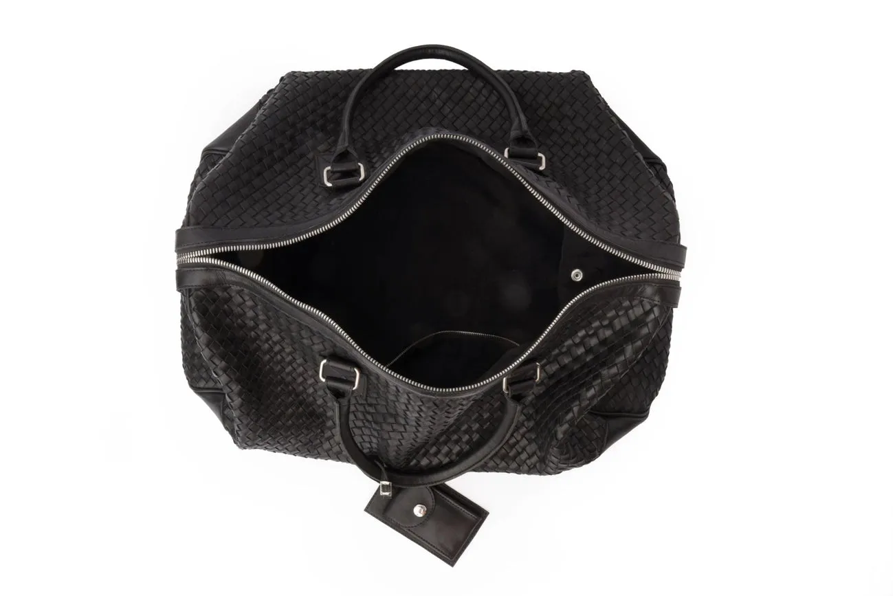 Woven Leather Duffle