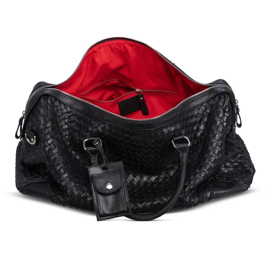 Woven Leather Duffle