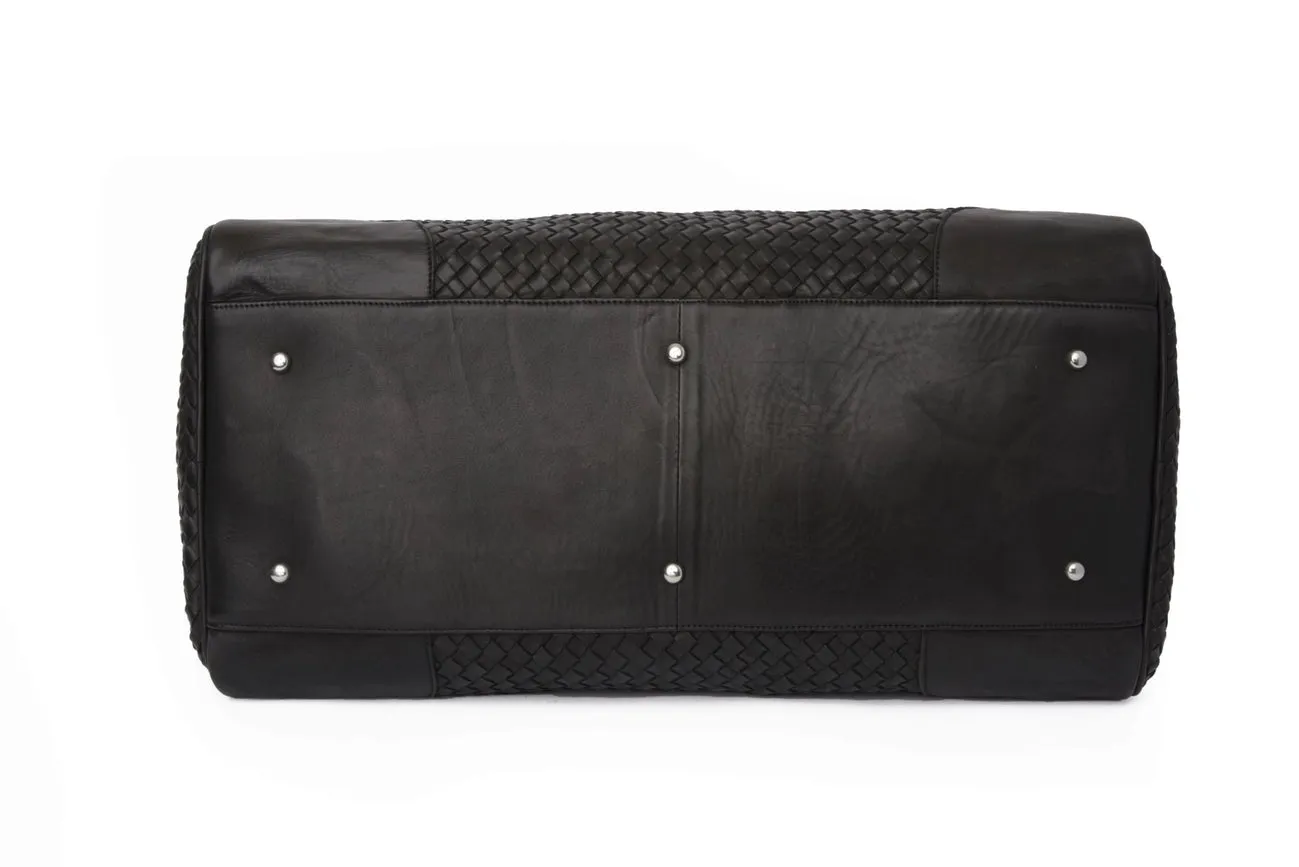 Woven Leather Duffle